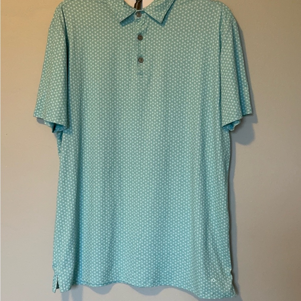 Blue Polo Shirt Lightweight Casual Fabric